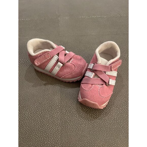 Gymboree Pink Velcro Sneakers Infant/ Toddler US3 EUC - Picture 1 of 5